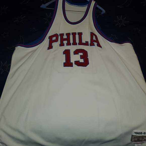 wilt chamberlain jersey mitchell and ness